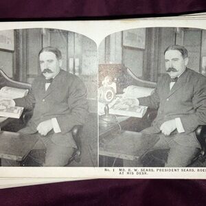 50 Consecutive numbered Sears Chicago Stereoview cards. Complete set.